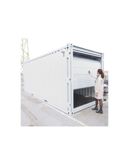Contentor de armazenamento de 20 pés com porta seccional de garagem