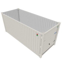 Contentor de armazenamento de 20 pés com porta seccional de garagem - Image 4
