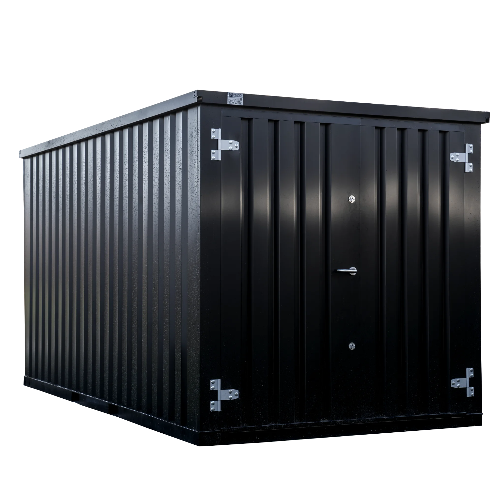 Contentor desmontável 4 x 2 m – Preto RAL 9005