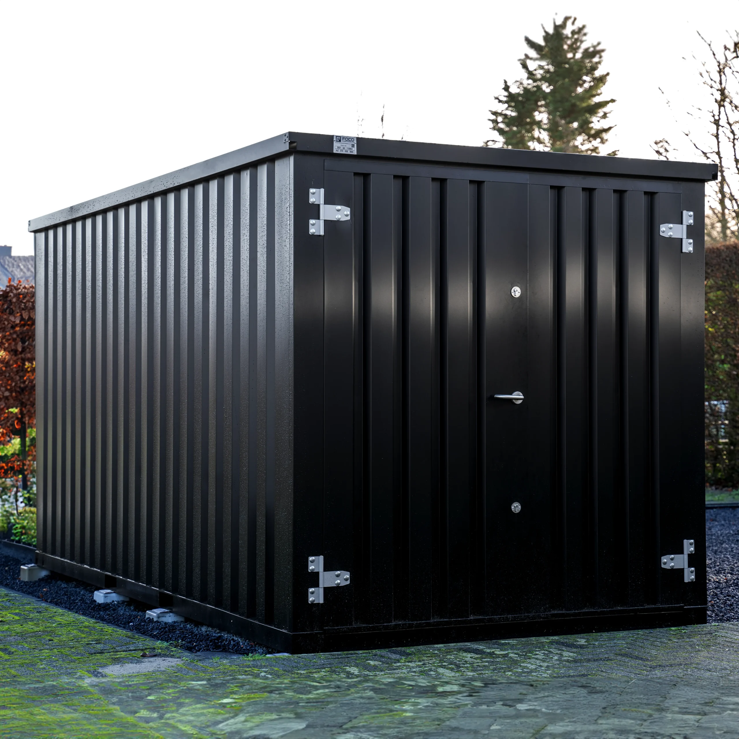 Contentor desmontável 4 x 2 m – Preto RAL 9005 - Image 2