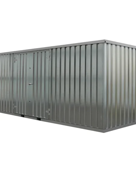 Contentor desmontável de 6 x 2 m – Porta dupla no lado de 6 m