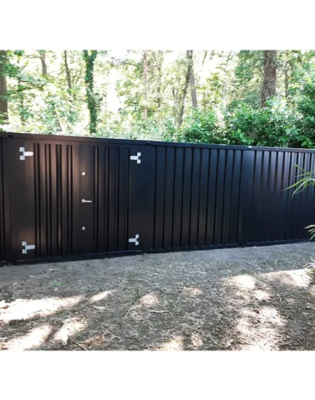 Contentor desmontável de 6 x 3 m – Modelo padrão – RAL 9005 Preto