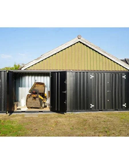 Contentor desmontável padrão 8 x 2 m – Preto RAL 9005