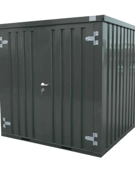 Contentor desmontável antracite 2 x 2 m – Porta dupla