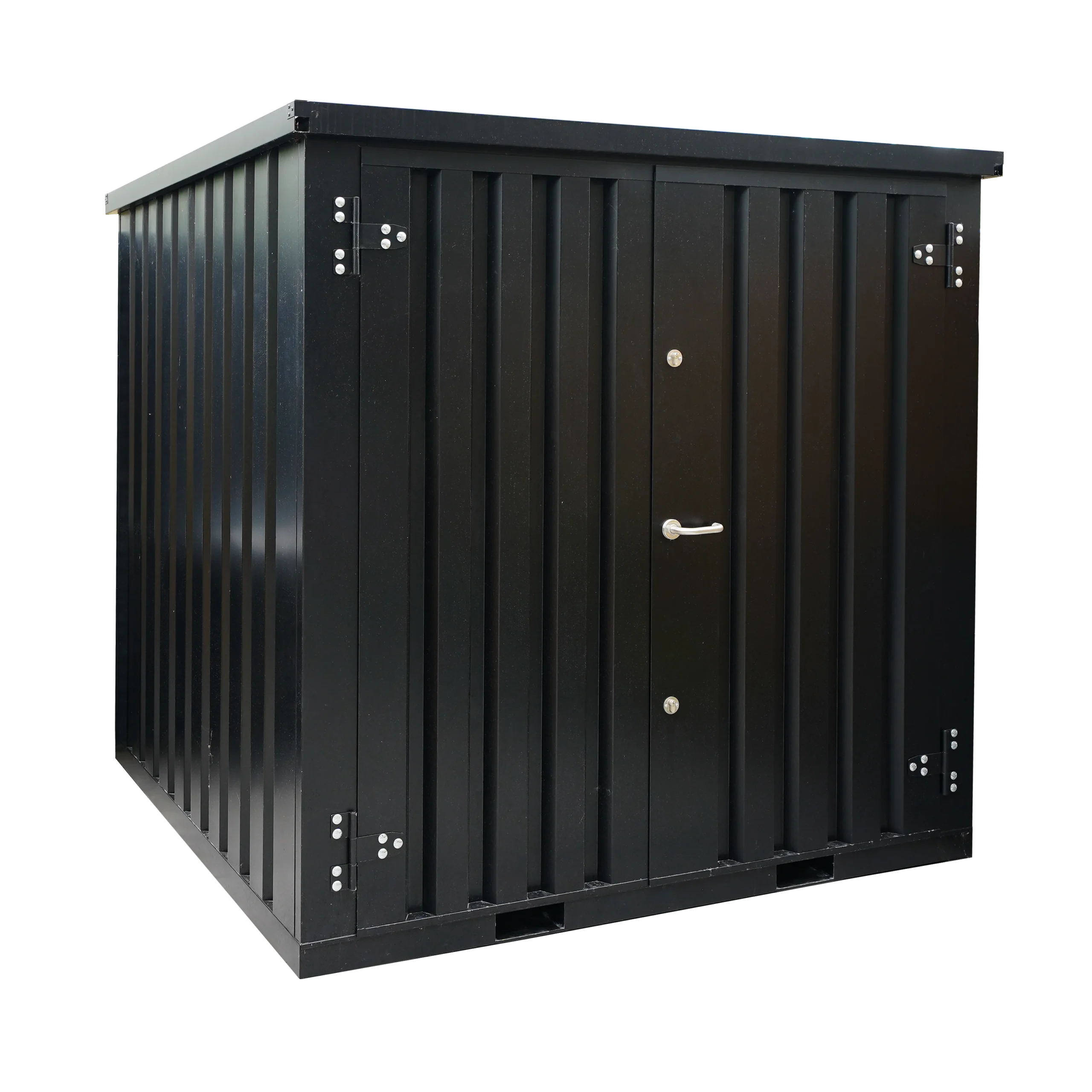 Contentor desmontável colorido, 2 x 2 m – Porta dupla