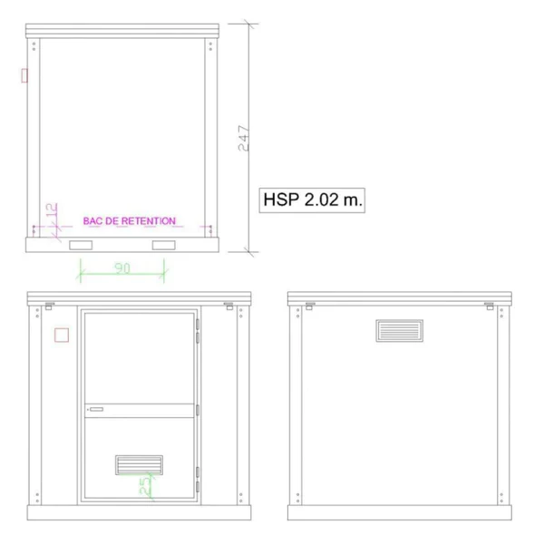 Novo bungalow de armazenamento de 2M para produtos fitossanitários - Image 3