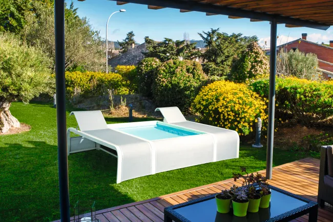 Piscina Mariposa com espreguiçadeiras GRE - Image 3